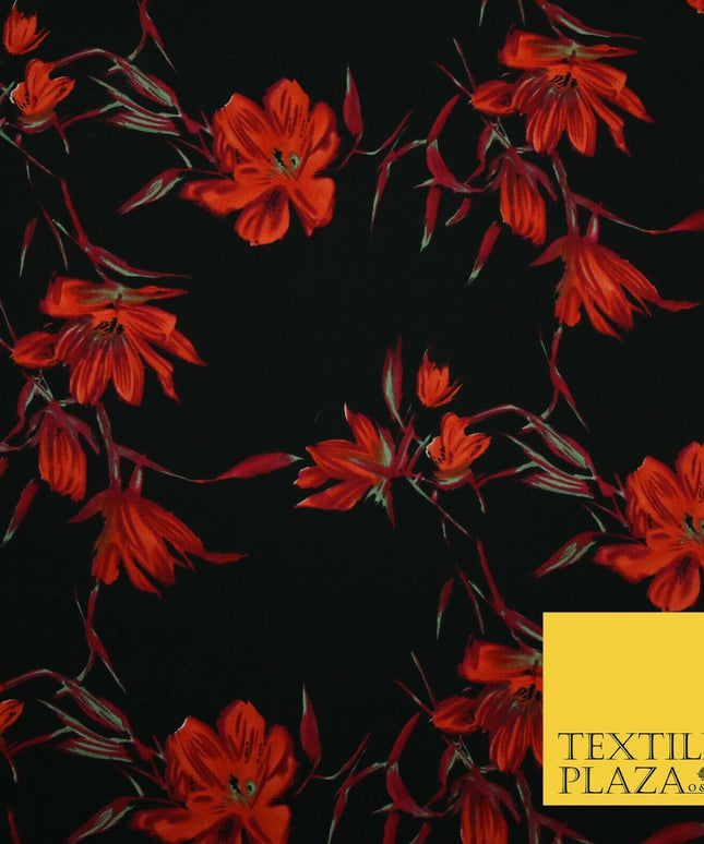 Mix Floral Animal Abstract Printed Fine Crepe Polyester Summer Dress Fabric 58"