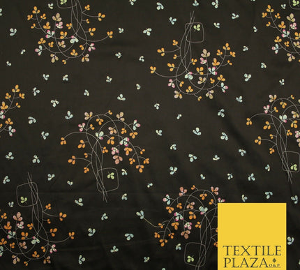 Floral Animal Abstract Printed Cotton Sateen Lawn Summer Dress Fabric Flower 58"