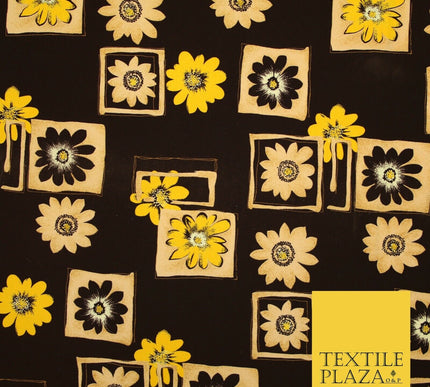 Mix Floral Animal Abstract Printed Fine Crepe Polyester Summer Dress Fabric 58"