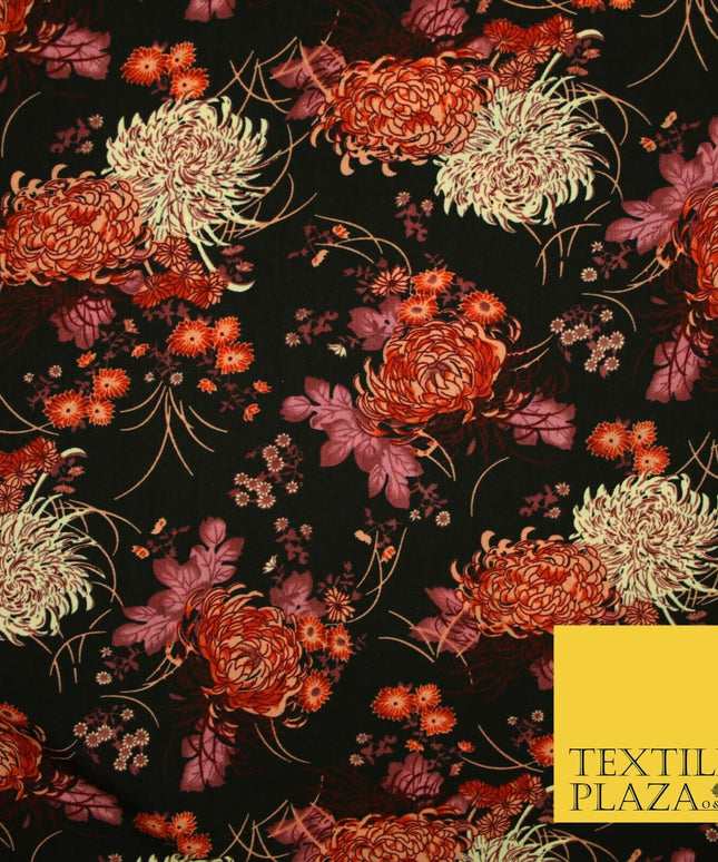 Mix Floral Animal Abstract Printed Fine Crepe Polyester Summer Dress Fabric 58"