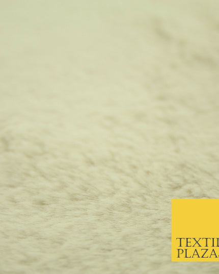 Luxury Super Soft BUTTERCREAM Plush Suede Backed Short Pile Faux Fur Fabric 2318