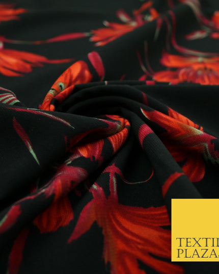 Mix Floral Animal Abstract Printed Fine Crepe Polyester Summer Dress Fabric 58"