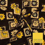 Mix Floral Animal Abstract Printed Fine Crepe Polyester Summer Dress Fabric 58"