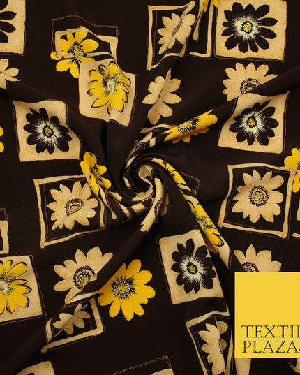Mix Floral Animal Abstract Printed Fine Crepe Polyester Summer Dress Fabric 58"
