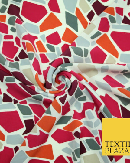 Mix Floral Animal Abstract Printed Fine Crepe Polyester Summer Dress Fabric 58"