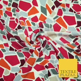 Mix Floral Animal Abstract Printed Fine Crepe Polyester Summer Dress Fabric 58"