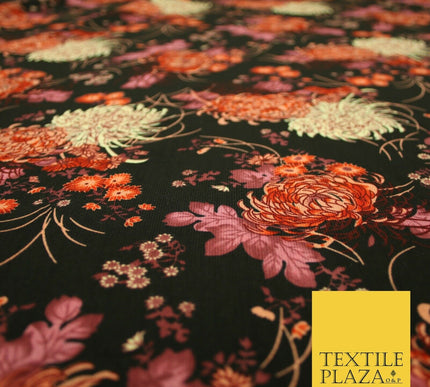 Mix Floral Animal Abstract Printed Fine Crepe Polyester Summer Dress Fabric 58"