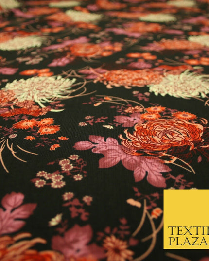 Mix Floral Animal Abstract Printed Fine Crepe Polyester Summer Dress Fabric 58"