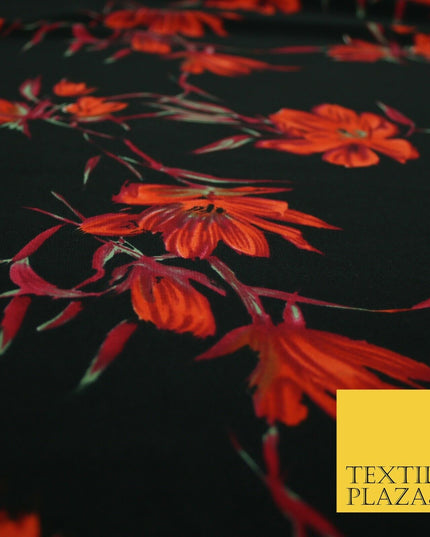 Mix Floral Animal Abstract Printed Fine Crepe Polyester Summer Dress Fabric 58"