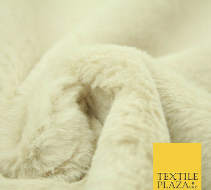 Luxury Super Soft BUTTERCREAM Plush Suede Backed Short Pile Faux Fur Fabric 2318