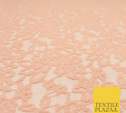 PEACH Soft 4-WAY Stretch Mesh Wool Net Cotton Lace Fabric Dress - 58" - 1704