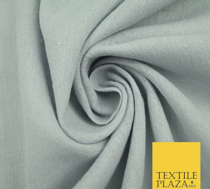 Lilac Grey Premium Plain Cotton Linen Fabric Material Fashion Craft Curtain 2211