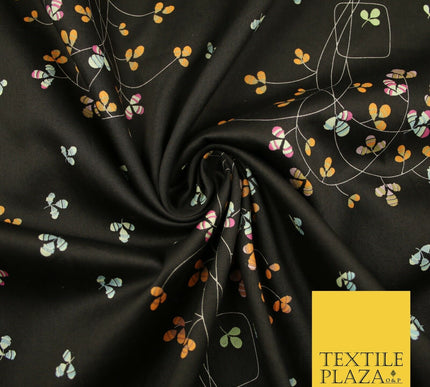 Floral Animal Abstract Printed Cotton Sateen Lawn Summer Dress Fabric Flower 58"