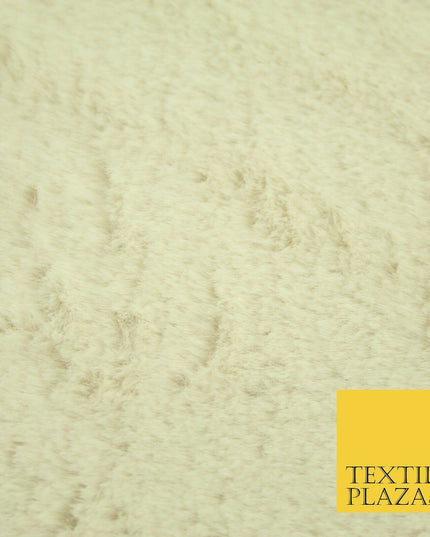 Luxury Super Soft BUTTERCREAM Plush Suede Backed Short Pile Faux Fur Fabric 2318