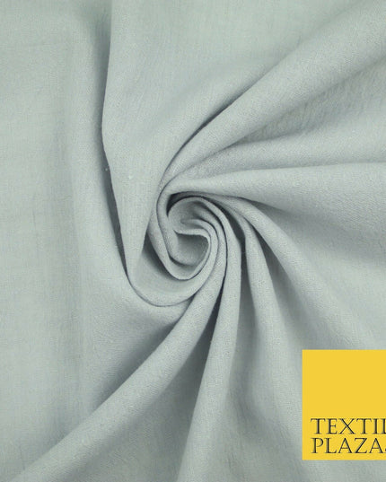 Lilac Grey Premium Plain Cotton Linen Fabric Material Fashion Craft Curtain 2211