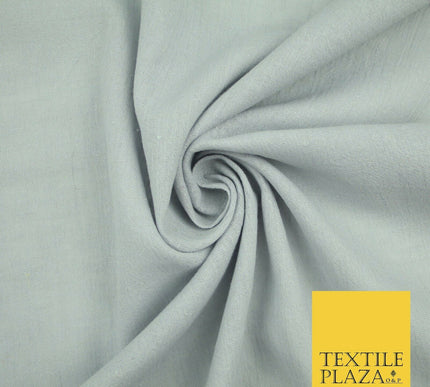Lilac Grey Premium Plain Cotton Linen Fabric Material Fashion Craft Curtain 2211