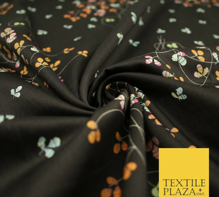 Floral Animal Abstract Printed Cotton Sateen Lawn Summer Dress Fabric Flower 58"