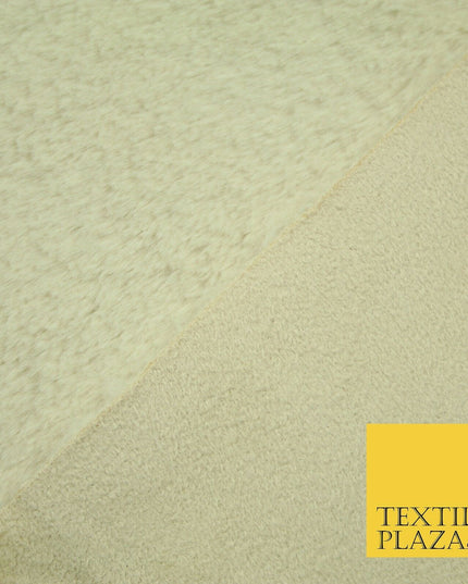 Luxury Super Soft BUTTERCREAM Plush Suede Backed Short Pile Faux Fur Fabric 2318