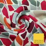 Mix Floral Animal Abstract Printed Fine Crepe Polyester Summer Dress Fabric 58"