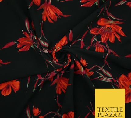 Mix Floral Animal Abstract Printed Fine Crepe Polyester Summer Dress Fabric 58"