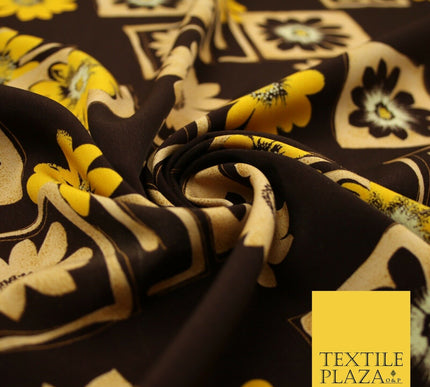 Mix Floral Animal Abstract Printed Fine Crepe Polyester Summer Dress Fabric 58"