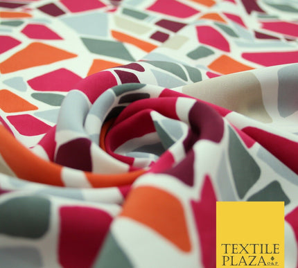 Mix Floral Animal Abstract Printed Fine Crepe Polyester Summer Dress Fabric 58"