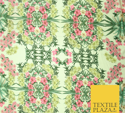 Mix Floral Animal Abstract Printed Fine Crepe Polyester Summer Dress Fabric 58"