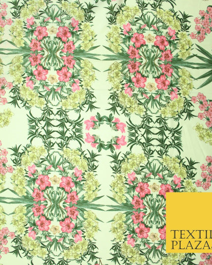 Mix Floral Animal Abstract Printed Fine Crepe Polyester Summer Dress Fabric 58"