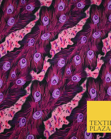Mix Floral Animal Abstract Printed Fine Crepe Polyester Summer Dress Fabric 58"