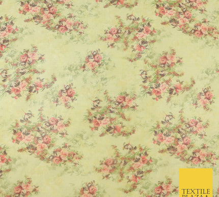 Italian Design Premium Floral Digital Printed Sheer Organza 100%Polyester Fabric