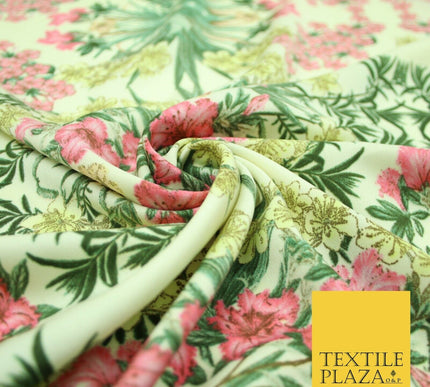 Mix Floral Animal Abstract Printed Fine Crepe Polyester Summer Dress Fabric 58"