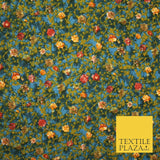 Mix Floral Animal Abstract Printed Fine Crepe Polyester Summer Dress Fabric 58"