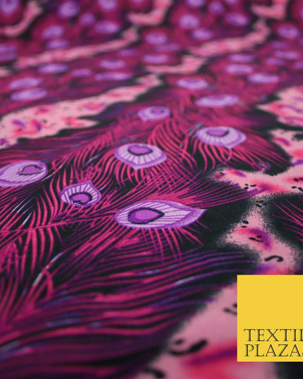 Mix Floral Animal Abstract Printed Fine Crepe Polyester Summer Dress Fabric 58"