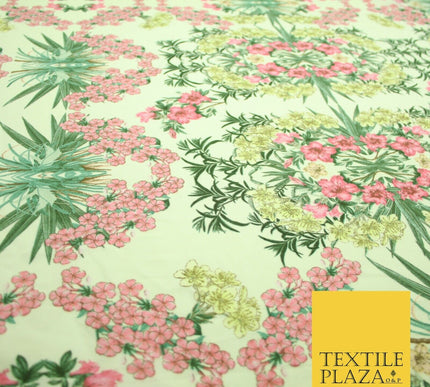 Mix Floral Animal Abstract Printed Fine Crepe Polyester Summer Dress Fabric 58"