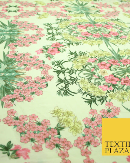 Mix Floral Animal Abstract Printed Fine Crepe Polyester Summer Dress Fabric 58"