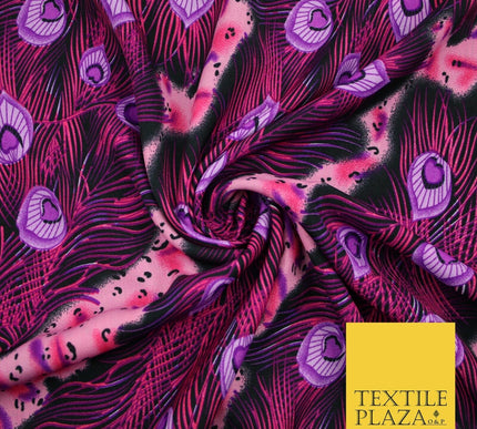 Mix Floral Animal Abstract Printed Fine Crepe Polyester Summer Dress Fabric 58"