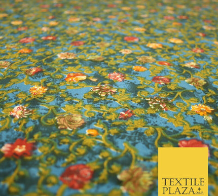 Mix Floral Animal Abstract Printed Fine Crepe Polyester Summer Dress Fabric 58"