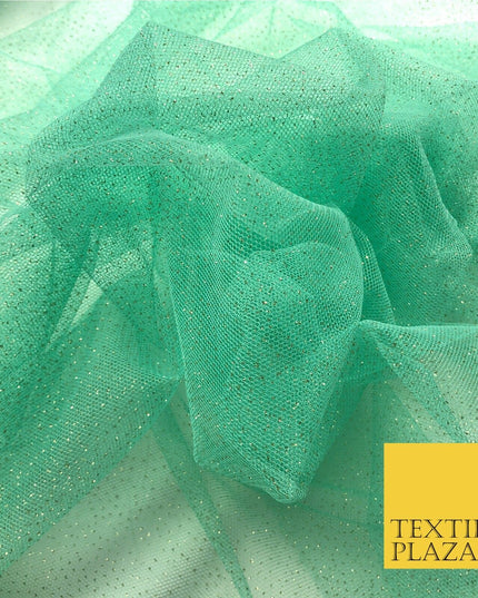 Premium MINT GREEN GLITTER MESH NET Tutu Sparkle Fairy Sheer Craft Dress QF757