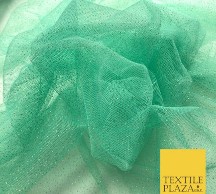 Premium MINT GREEN GLITTER MESH NET Tutu Sparkle Fairy Sheer Craft Dress QF757