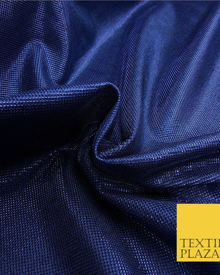 Navy Lurex Textured Shimmer Fabric 2 Way Stretch Backdrop Dance Sparkle GG790