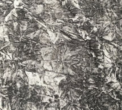 GREY Luxury Crushed Velvet Fabric - Backdrop Sofa Cushions Curtains PD18