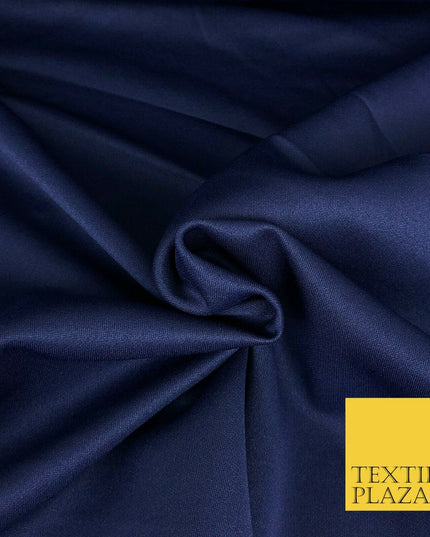 NAVY BLUE Premium Plain Scuba Bodycon Fabric Stretch Jersey Neoprene 1328