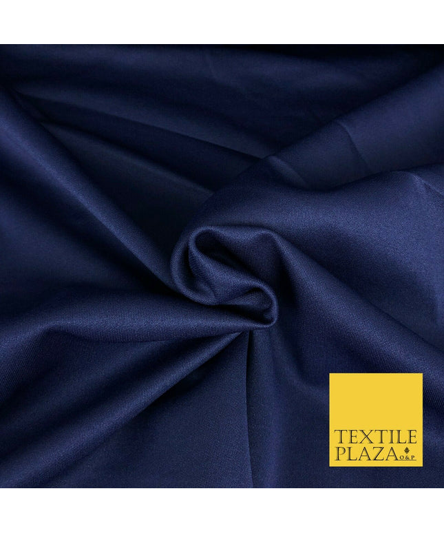 NAVY BLUE Premium Plain Scuba Bodycon Fabric Stretch Jersey Neoprene 1328