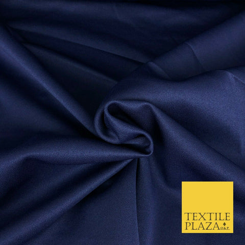 NAVY BLUE Premium Plain Scuba Bodycon Fabric Stretch Jersey Neoprene 1328