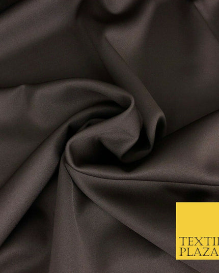 BROWN Premium Plain Scuba Bodycon Fabric Material Stretch Jersey Neoprene 1326