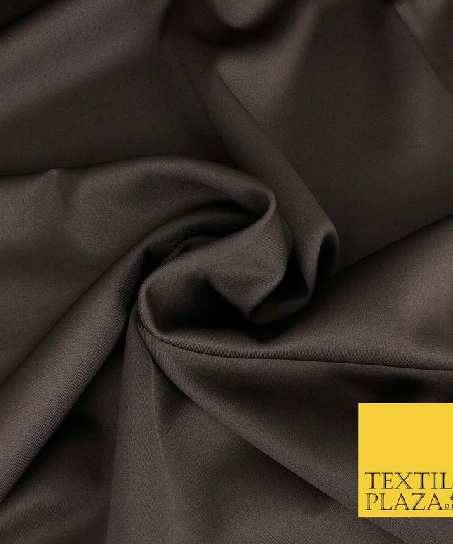 BROWN Premium Plain Scuba Bodycon Fabric Material Stretch Jersey Neoprene 1326