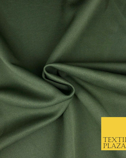 KHAKI Premium Plain Scuba Bodycon Fabric Material Stretch Jersey Neoprene 1324