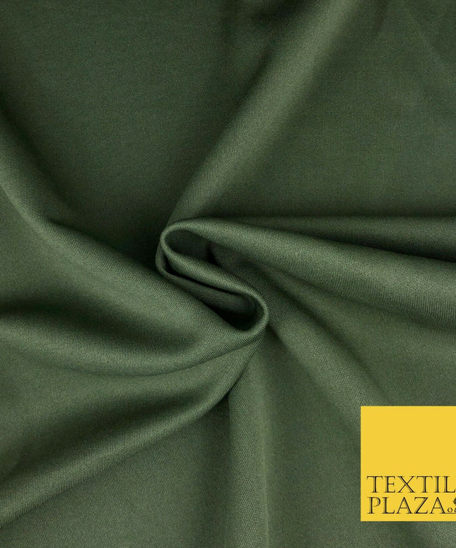 KHAKI Premium Plain Scuba Bodycon Fabric Material Stretch Jersey Neoprene 1324