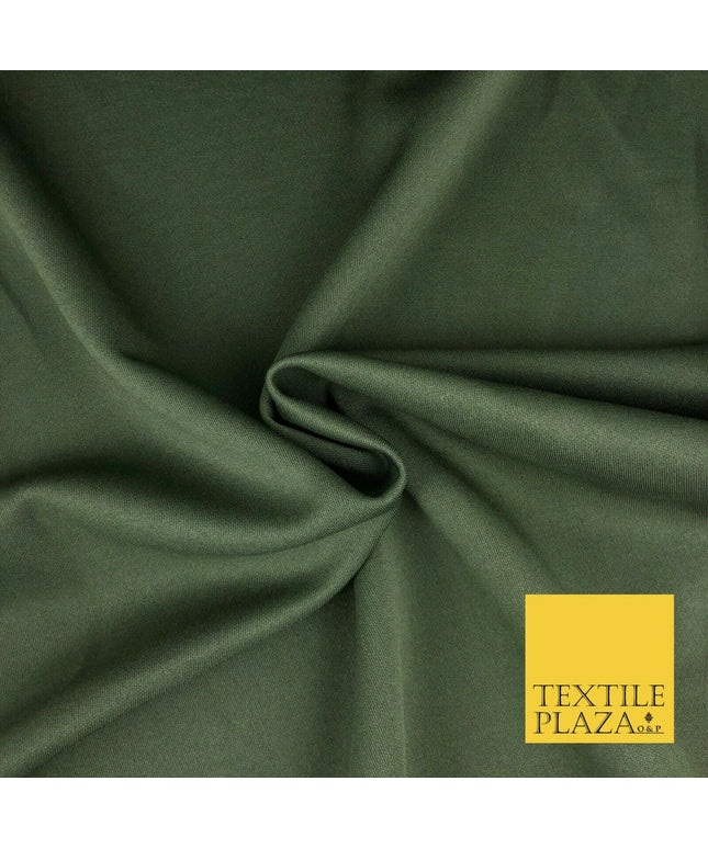 KHAKI Premium Plain Scuba Bodycon Fabric Material Stretch Jersey Neoprene 1324