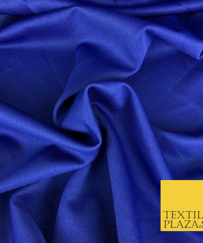 ROYAL BLUE Premium Plain Scuba Bodycon Fabric Stretch Jersey Neoprene 1327